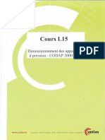 Cetim Cours L15 Dimensionnement Des Appareils À Pression - CODAP 2000