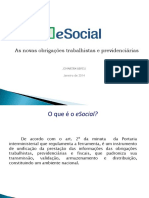 ESOCIAL - As Novas Obrigações Trabalhistas e Previdenciárias