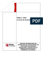 Tests Tema 4. Toma de Decisiones 1