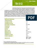 TR 313 Data Sheet. Portoghese