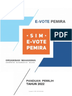 Panduan E-Vote Pemira 2022