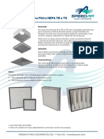 Caixa Terminal Filtro HEPA TB e TG Ficha Tecnica