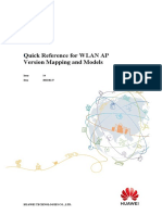 Quick Reference For WLAN AP Version Mapping and Models