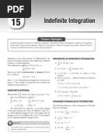 Indefinite Integration: Chapter Highlights