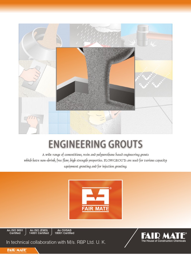 Engineering Grouts Epoxy Concrete