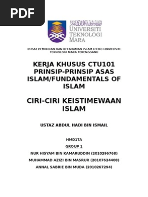 Assignment Ctu101 Uitm Universiti Teknologi Mara Cawangan Perak Kampus Tapah Ac110 1j Diploma Studocu