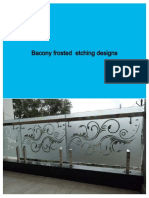 Balcony Frosted Etching Designs Vol 1