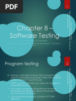 Chapter 8 - Software Testing