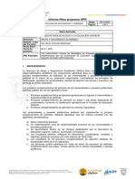 Informe Hitos Proyectos GPR: Proyecto