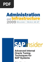 Advanced Internal Oracle Tuning Techniques For SAP Systems