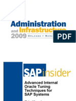 Advanced Internal Oracle Tuning Techniques For SAP Systems