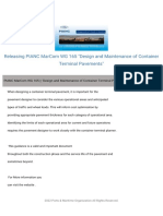 Releasing Pianc Marcom WG 165 "Design and Maintenance of Container Terminal Pavements"