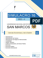 SIMULACRO 16 - Area D