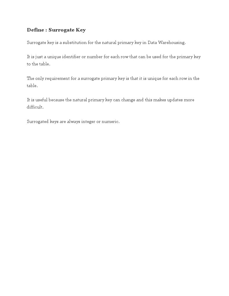 Surrogate Key | PDF