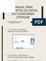 Manual para Reporteo de Datos en Plataforma Opergob