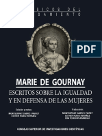 Marie de Gournay, Trads. Esther Rubio Herráez, Montserrat Cabré I Pairet - Escritos Sobre La Igualdad y en Defensa de Las Mujeres-CSIC (2014)