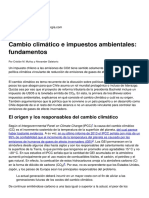 2014 04 11 Cambio Climatico e Impuestos Ambientales Fundamentos a Galetovic C Muñoz