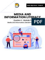 Media and Information Literacy: Quarter 4 - Module 3