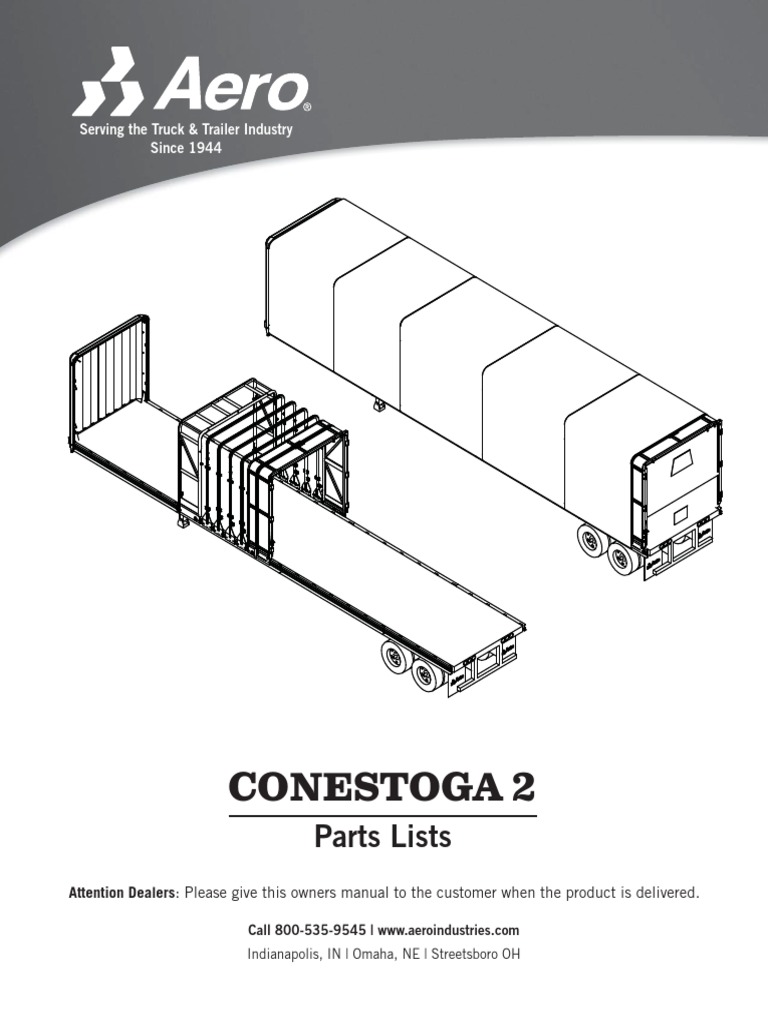 Conestoga 2 Parts Lists PDF Screw Nut (Hardware)