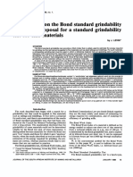 Observations On The Bond Standard Grindability Test, and A Proposal For A Standard Grindability Test For Fine Materials