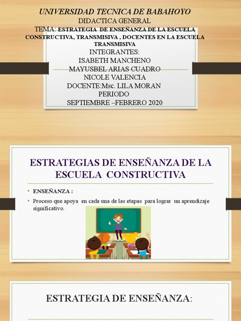 Estrategias Enseñanza Constructivista | PDF | Constructivismo ...