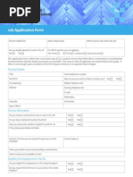 Job Application Form: Personal Details