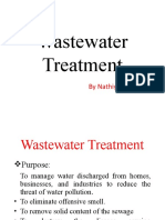 Wastewater Treatment: by Nathiyadevi K