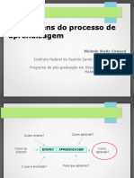 Abordagens do processo de aprendizagem: conceitual, procedimental e atitudinal