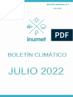 Boletín Climático Inumet Julio