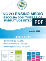 Escolha Itinerarios Formativos