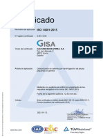 Certificado: Galvanizados Izurza, S.A