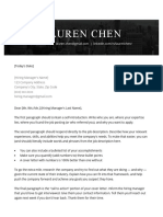 Majestic Modern Cover Letter Template Black