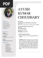 Ayush Kumar Choudhary: Profile