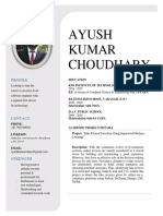 AYUSH KUMAR CHOUDHARY Software Engineer Profile