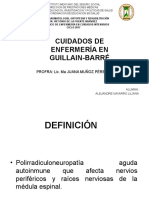 Cuidados de Enfermería en Guillain-Barré