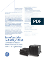 DEA-474-SP - GT Series 8kVA & 10kVA UPS (Spanish)