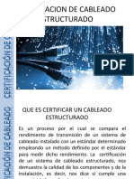 Certificar cableado estructurado