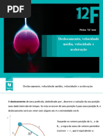 2.deslocamento, Velocidade Média, Velocidade e Aceleração