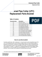 Universal Pipe Cutter (UPC) Replacement Parts Booklet
