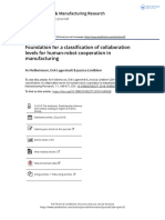Foundation for a classification of collaboration levels for human robot cooperation in manufacturing