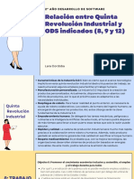 Relación Entre Quinta Revolución Industrial y ODS Indicados (8, 9 y 12)