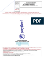 Actual Size of Print 26mm Wide and 95mm High: Printing Information