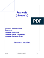 Cours Et Excercices Francais Niveau V