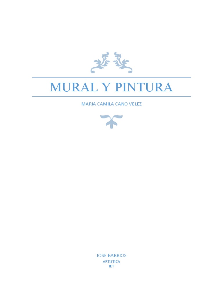 Historia y técnicas de la pintura mural | PDF | Arte