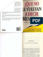 Que No Le Vuelvan A Decir Mentiras PDF