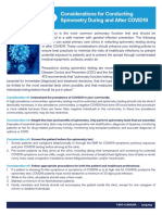 Considerations For Conducting Spirometry During and After COVID19 07062020