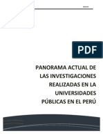 Las Investigaciones en Las Universidades Peruanas No Tienen Implicancia en El Desarrollo de La Sociedad