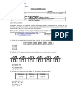 Prueba Formativa Matemática 3° Básico