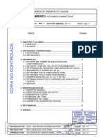 P.SGC - DG-05, Rev 4 Acciones Correctivas