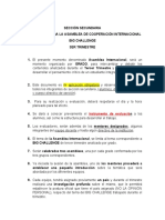 Lineamientos para La Asamblea Internacional 3er Trim